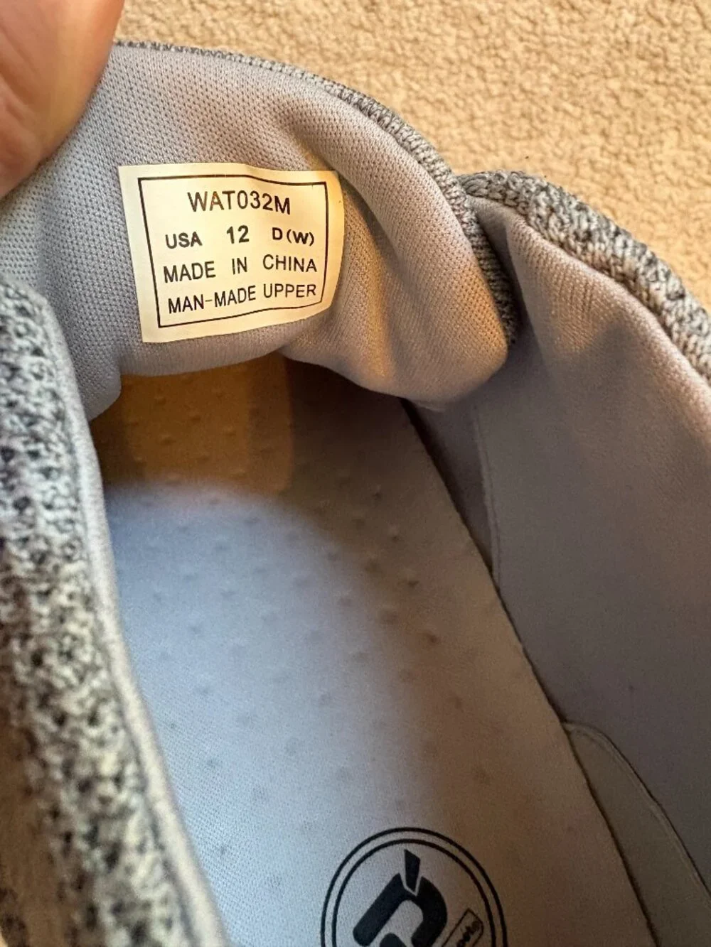 Propet Travel Fit Hi Walking Shoes Women's Size 12 Lite gray WAT032M NWOT